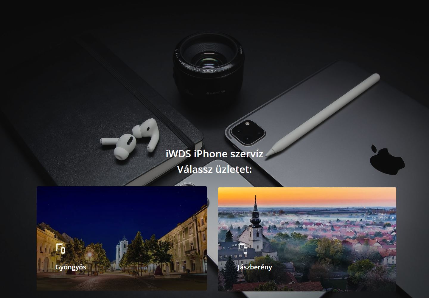 IWDS weboldal előnézete