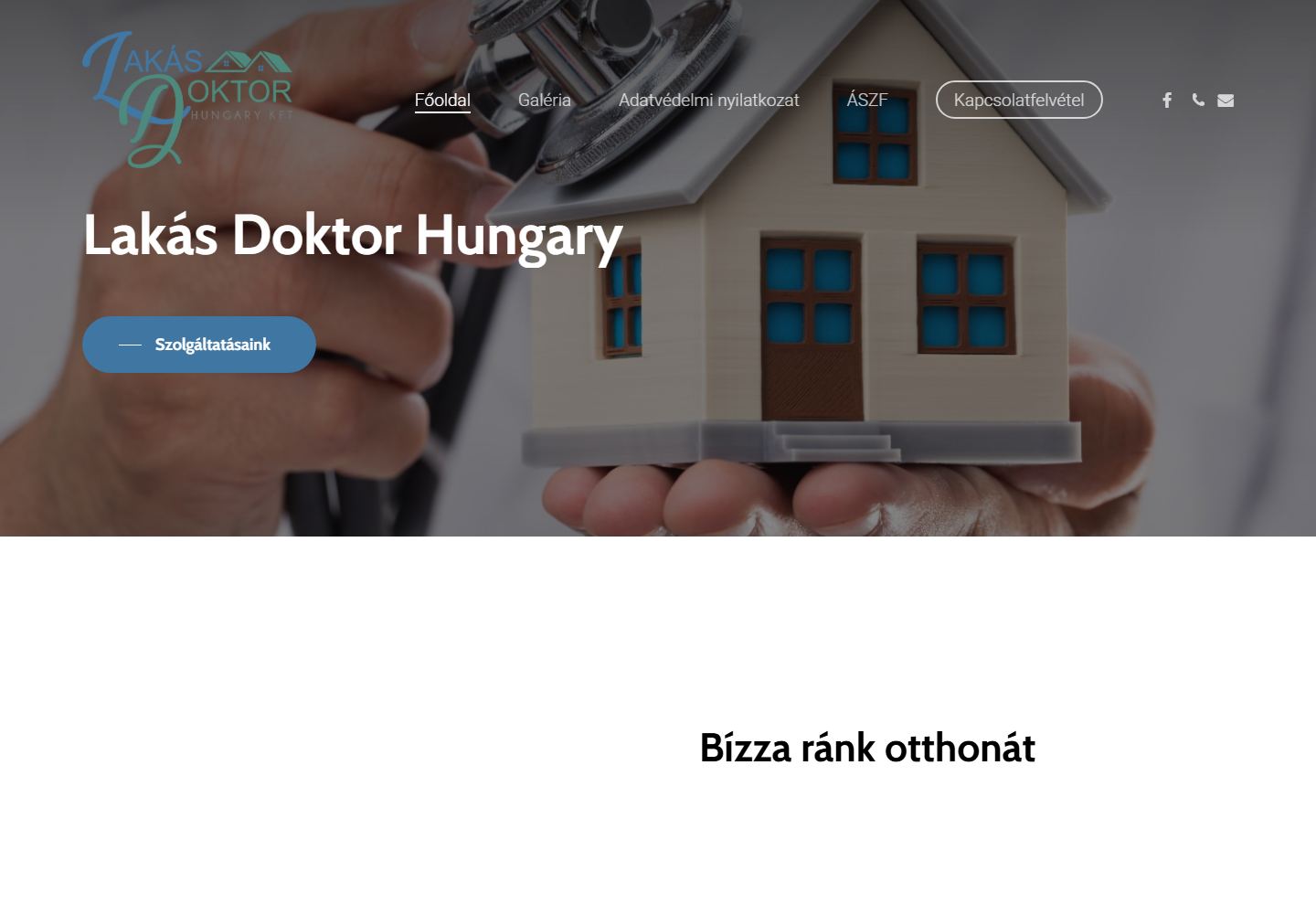 Lakás Dr. weboldal előnézete