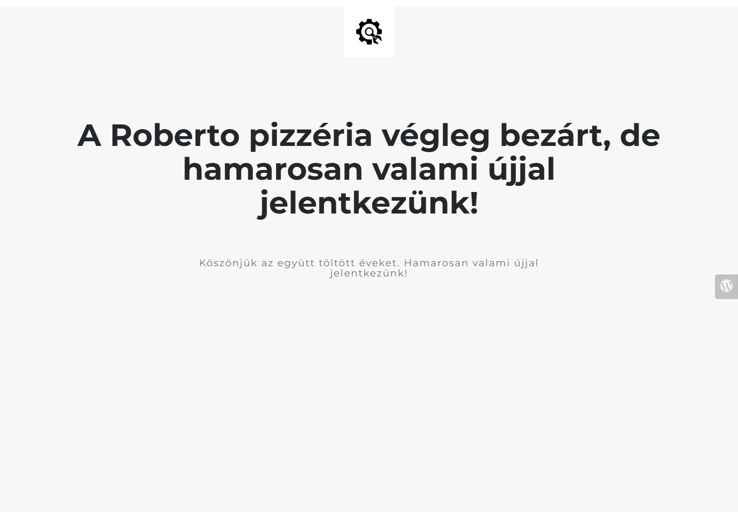 Roberto Gyöngyös weboldal előnézete